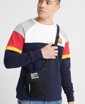 Superdry Sports Pouch Férfi Táska Fekete | WLOMU4319